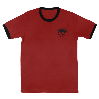 Planes Mistaken For Stars "Skull" Red & Black Ringer T-Shirt