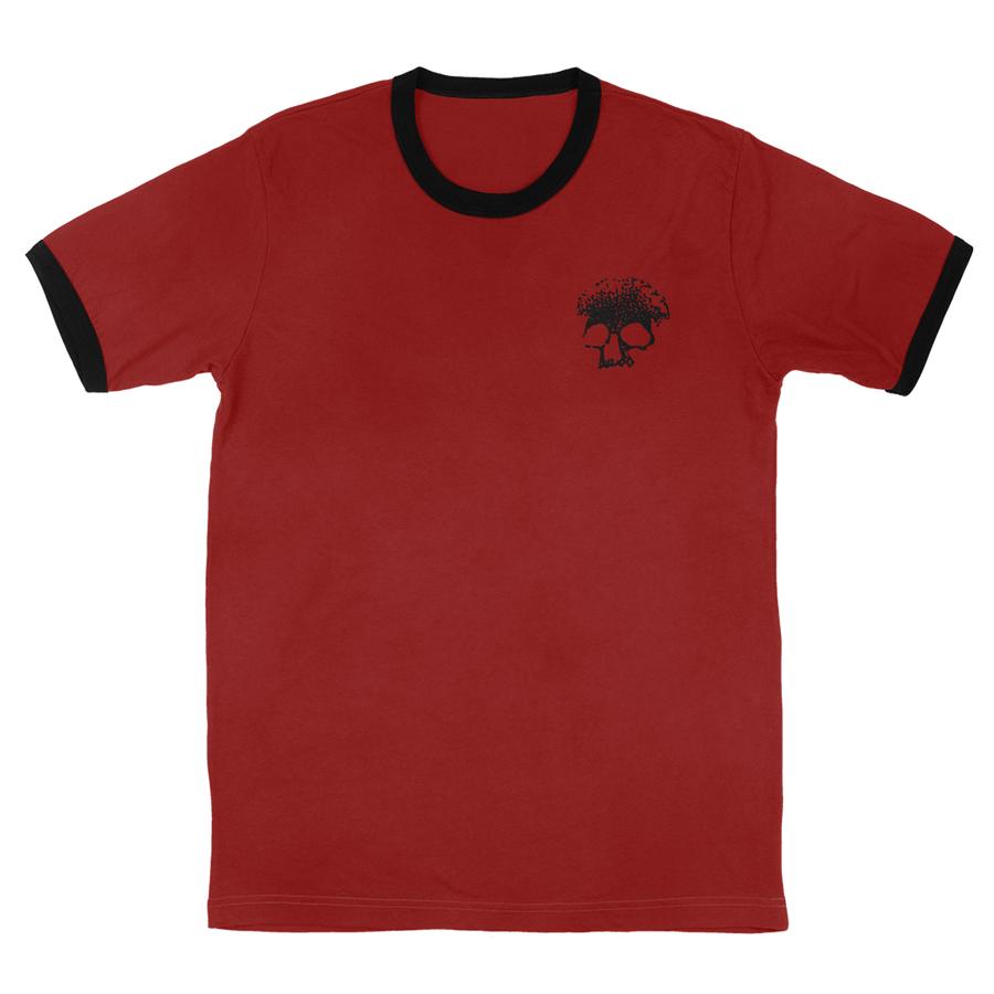 Planes Mistaken For Stars "Skull" Red & Black Ringer T-Shirt