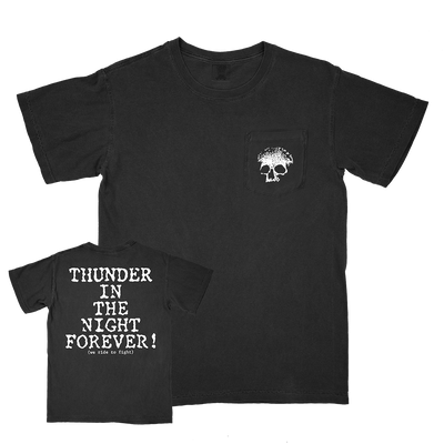 Planes Mistaken For Stars "Thunder In The Night Forever!" Black Premium Pocket T-Shirt