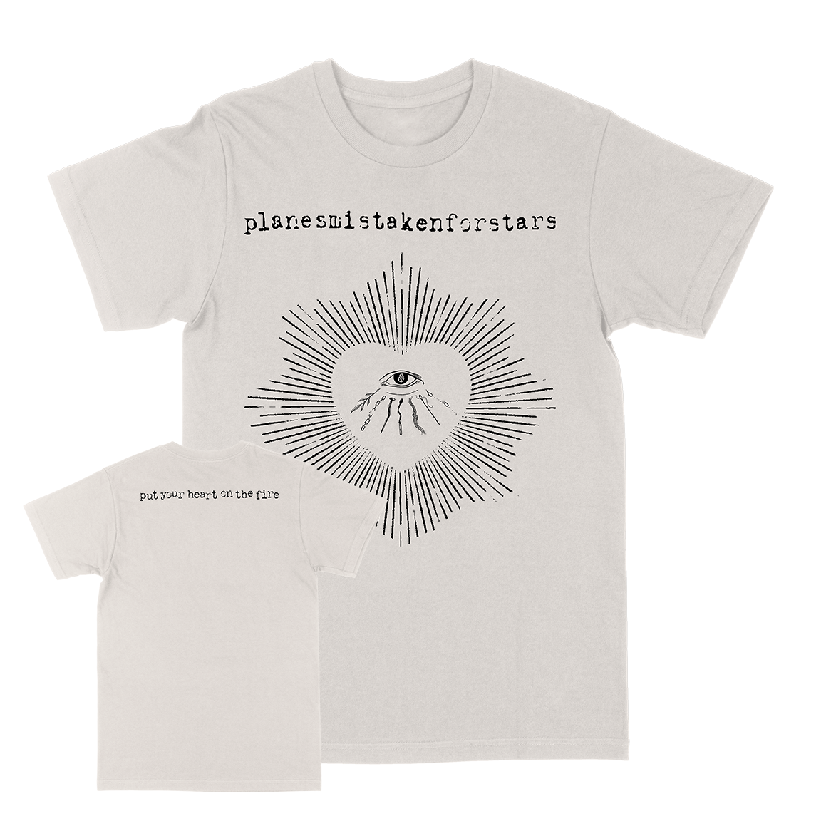 Planes Mistaken For Stars "Heart Of Horus" Vintage White T-Shirt