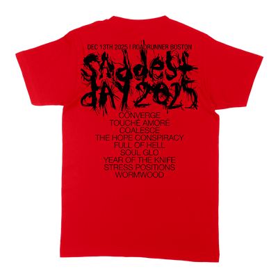 Converge "Saddest Day 2025" Red T-Shirt
