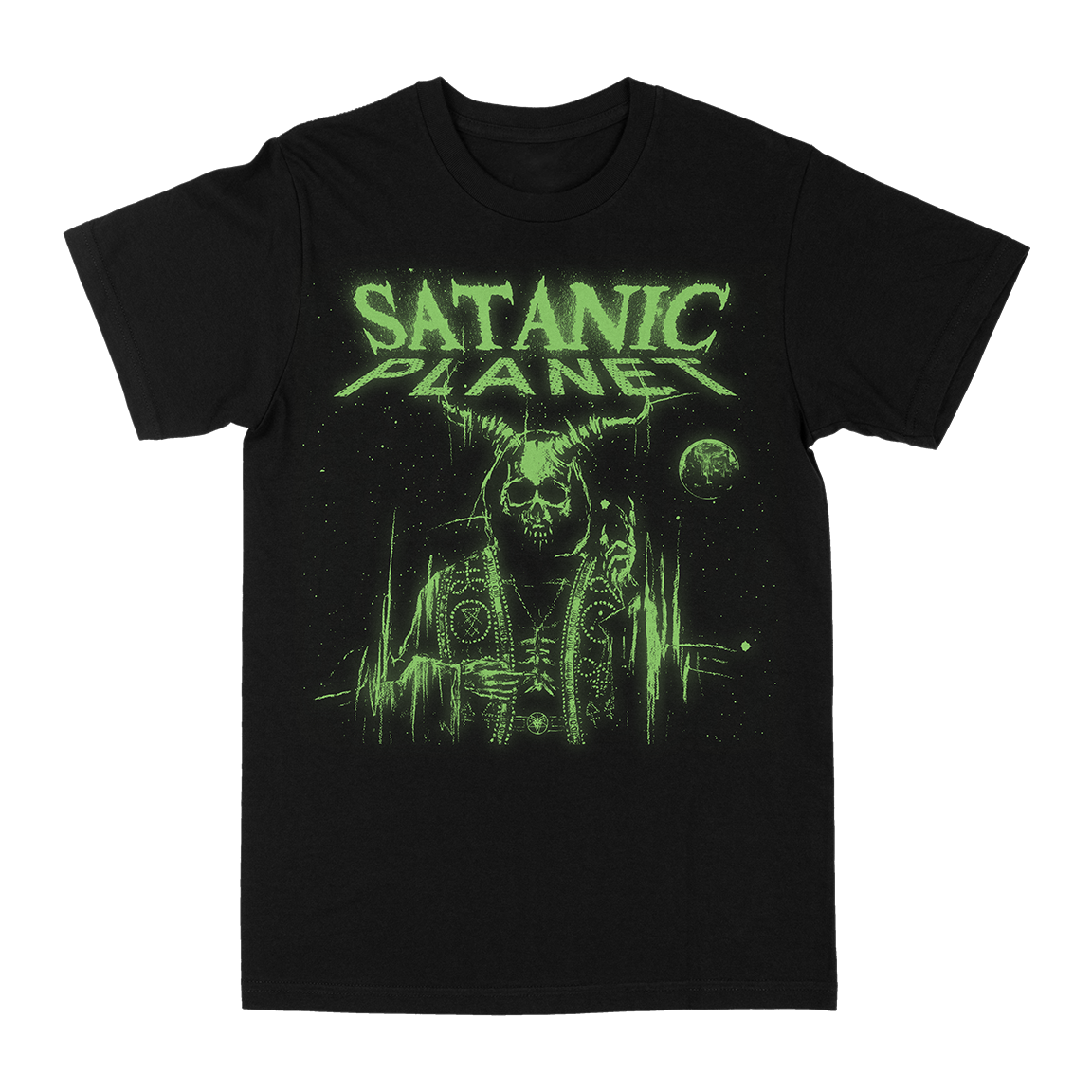 Satanic Planet “Glow In The Dark” Black T-Shirt