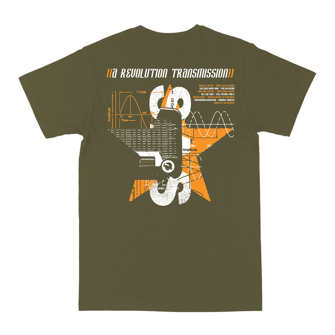 Stretch Arm Strong "Transmission Demolition" Military Green T-Shirt