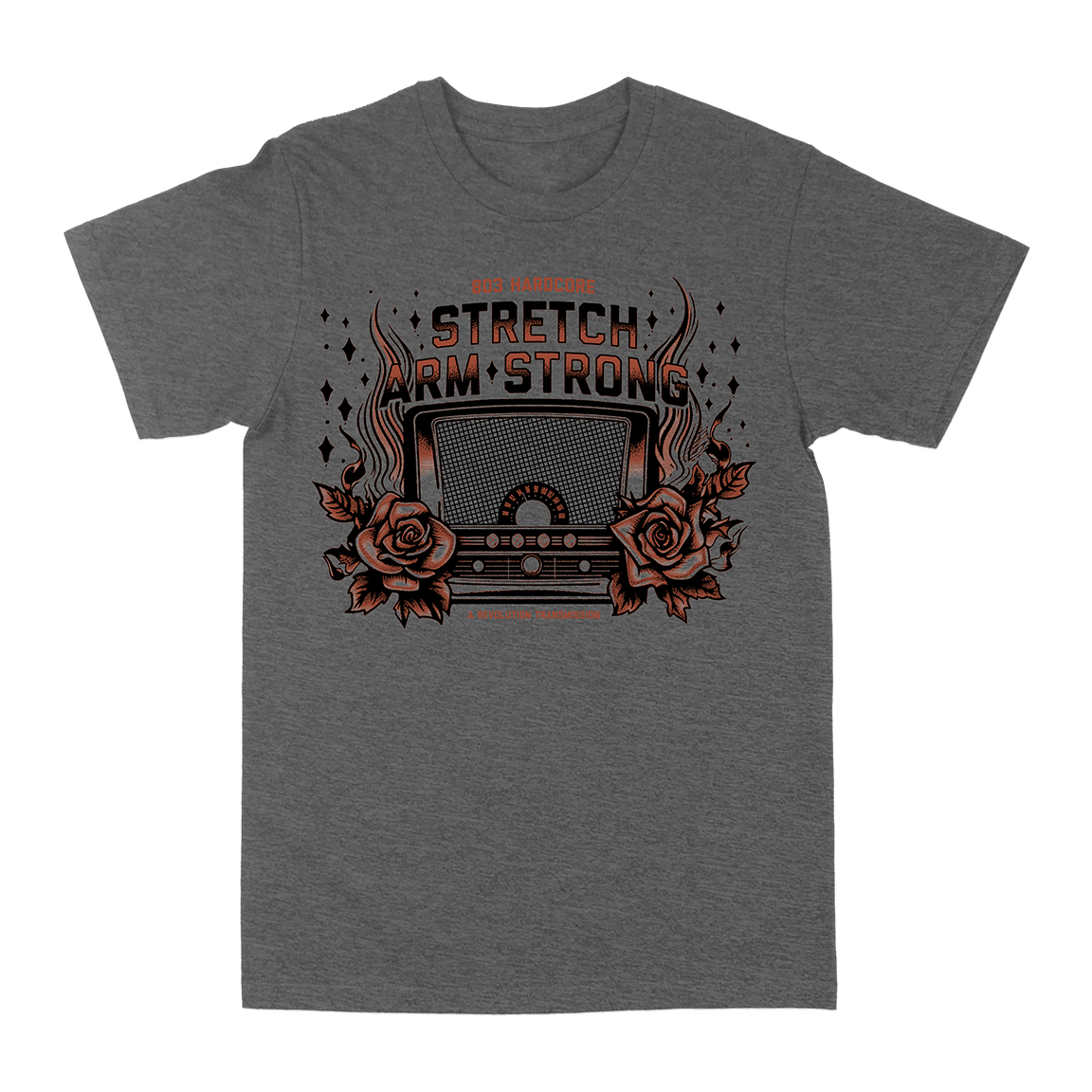 Stretch Arm Strong "Means to an End" Heather Charcoal T-Shirt