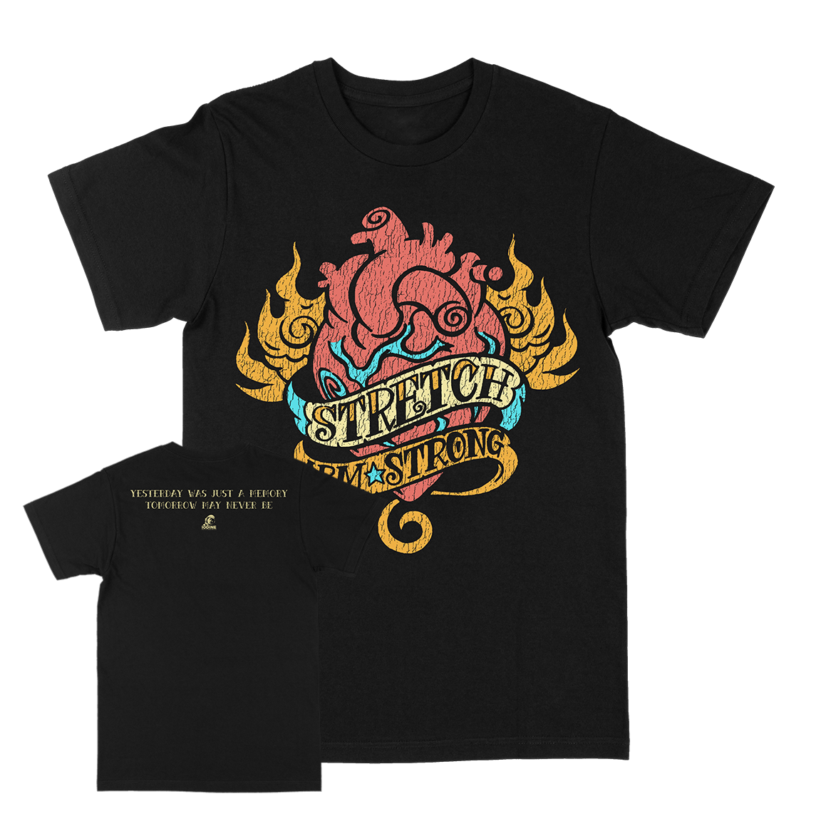 Stretch Arm Strong "Yesterday" Black T-Shirt