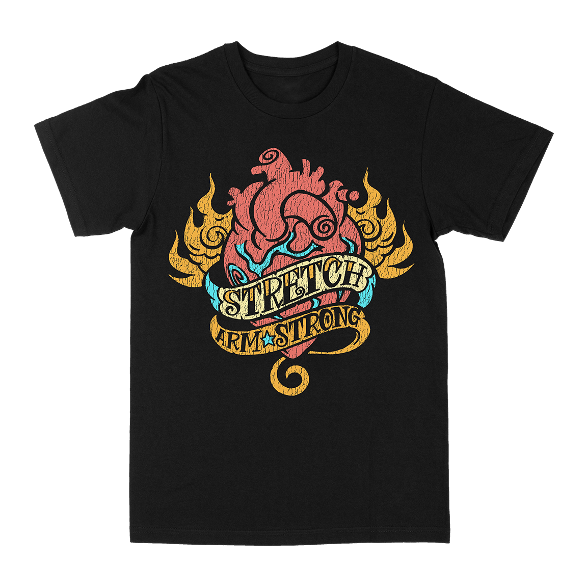 Stretch Arm Strong "Yesterday" Black T-Shirt