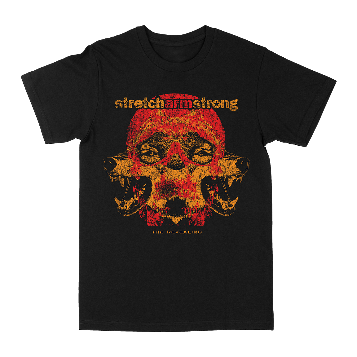Stretch Arm Strong "Den of Wolves" Black T-Shirt