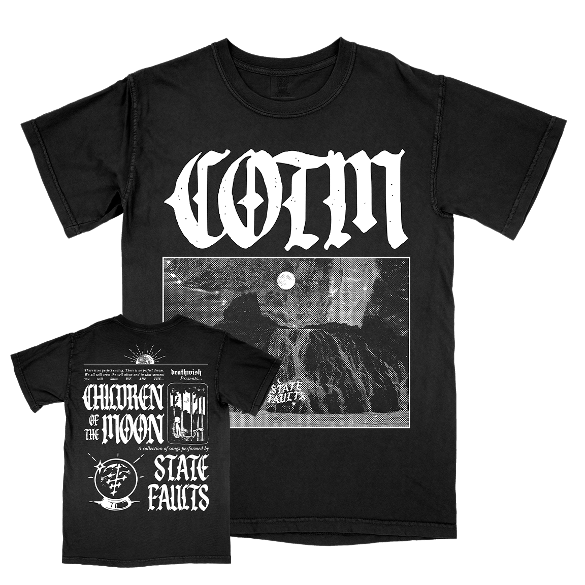 State Faults "Children Of The Moon" Black Premium T-Shirt
