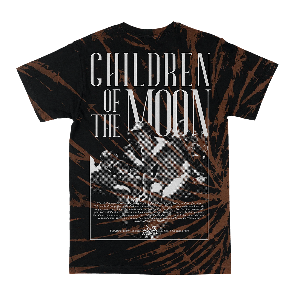 State Faults “Moon Children” Bleach Wash Luxor T-Shirt