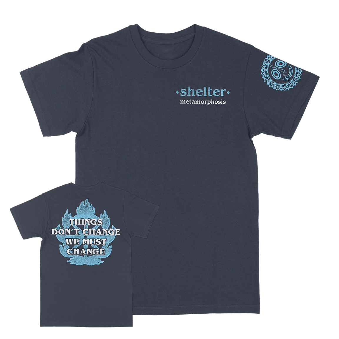 Shelter "Metamorphosis T-Shirt" Navy Blue T-Shirt