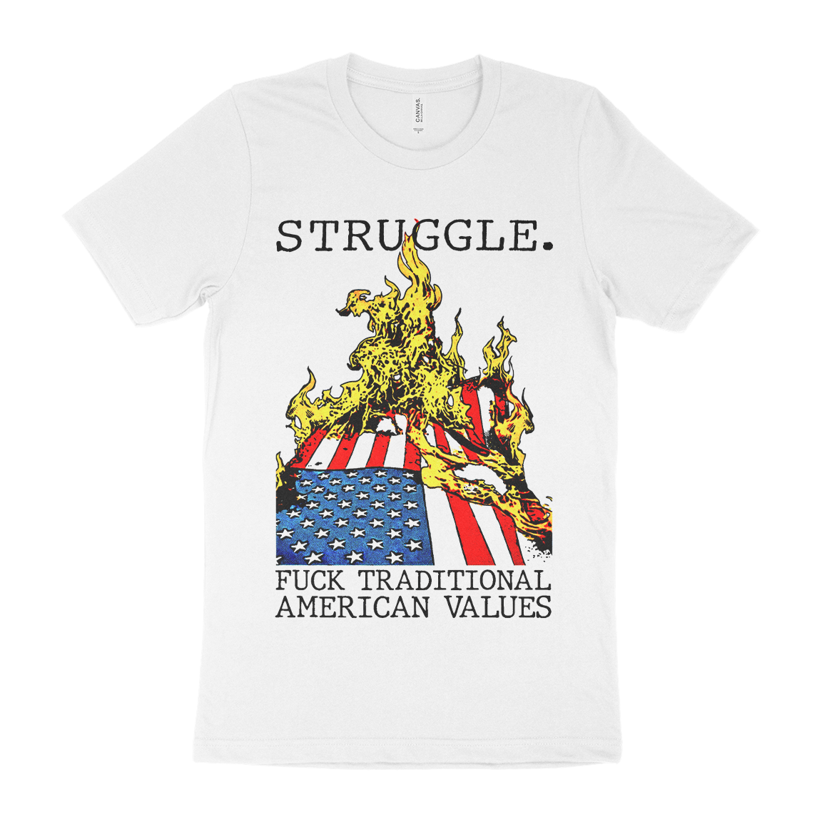 Struggle "American Values" Premium White T-Shirt