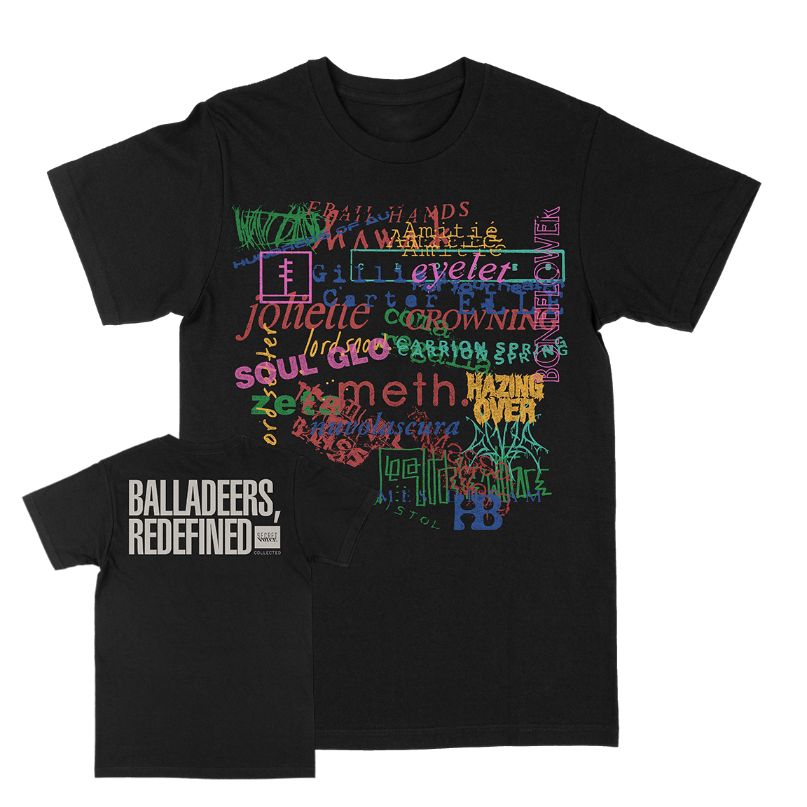 Secret Voice “Balladeers, Redefined” Black T-Shirt