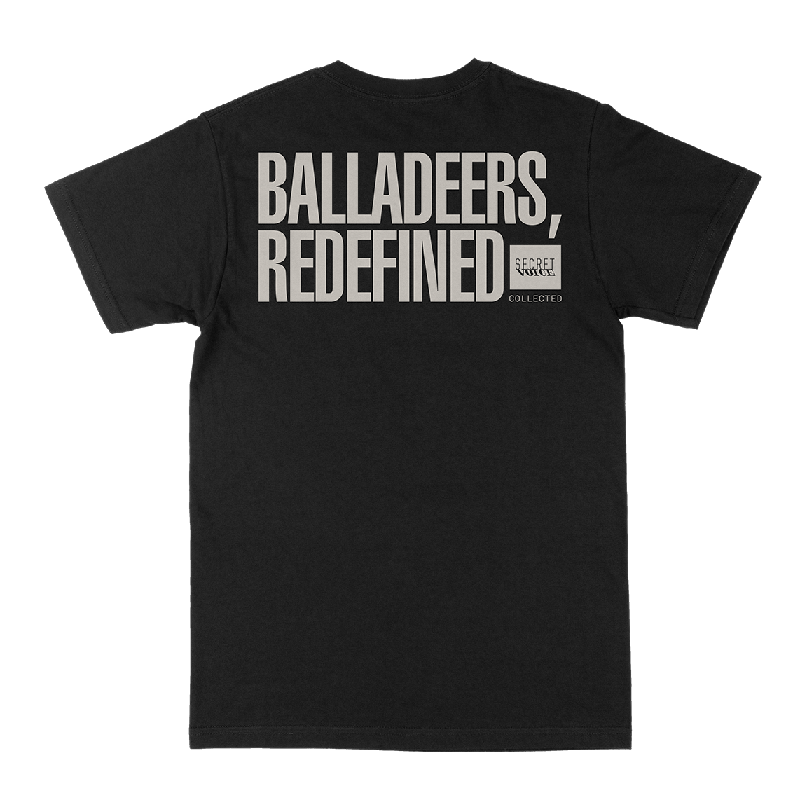 Secret Voice “Balladeers, Redefined” Black T-Shirt