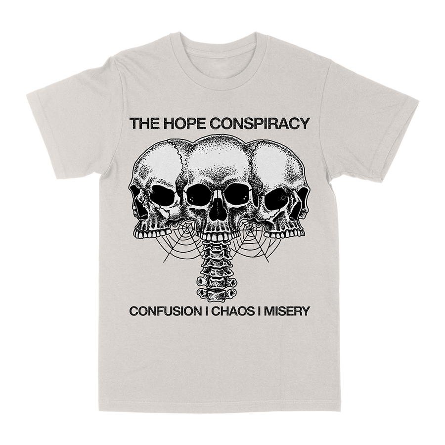 The Hope Conspiracy "CCM: Death Traitors Skulls" Vintage White T-Shirt