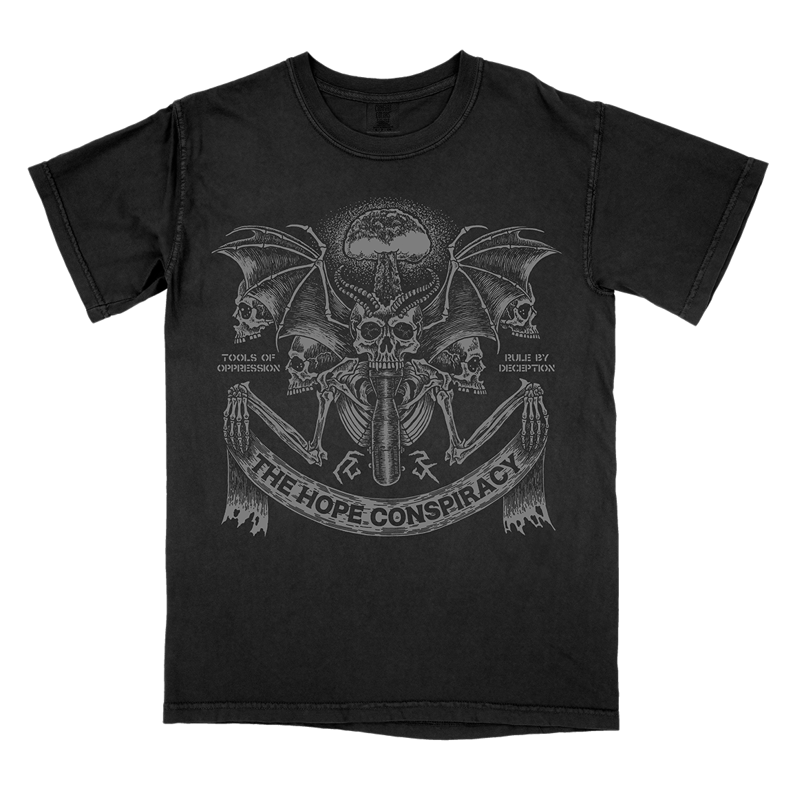 The Hope Conspiracy "Tools Of Oppression: Silver" Black Premium T-Shirt