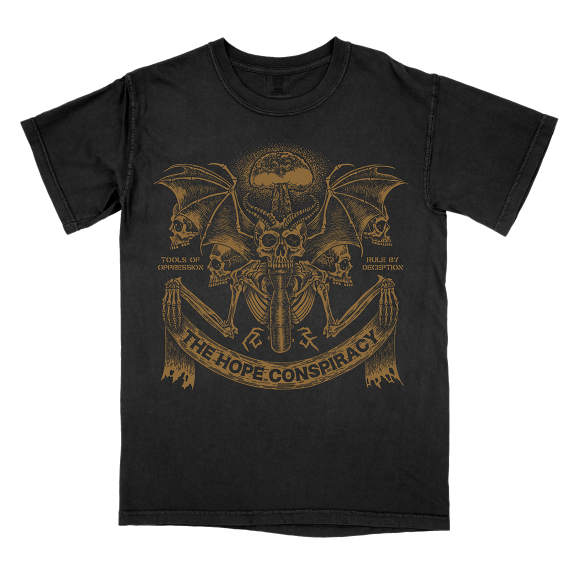 The Hope Conspiracy "Tools Of Oppression: Gold" Black Premium T-Shirt