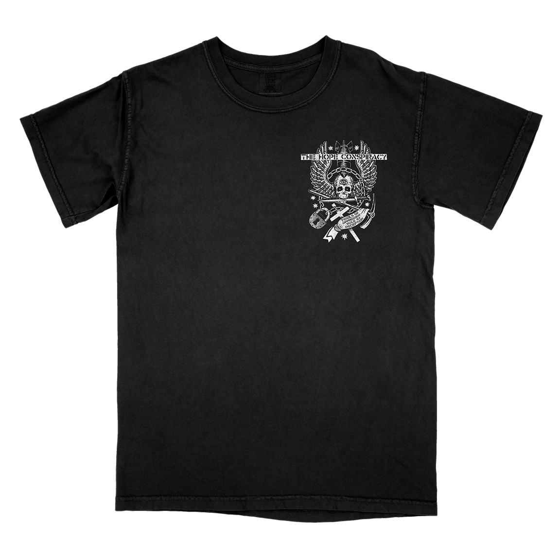 The Hope Conspiracy “The Specter Looms: East Coast 2024” Black T-Shirt