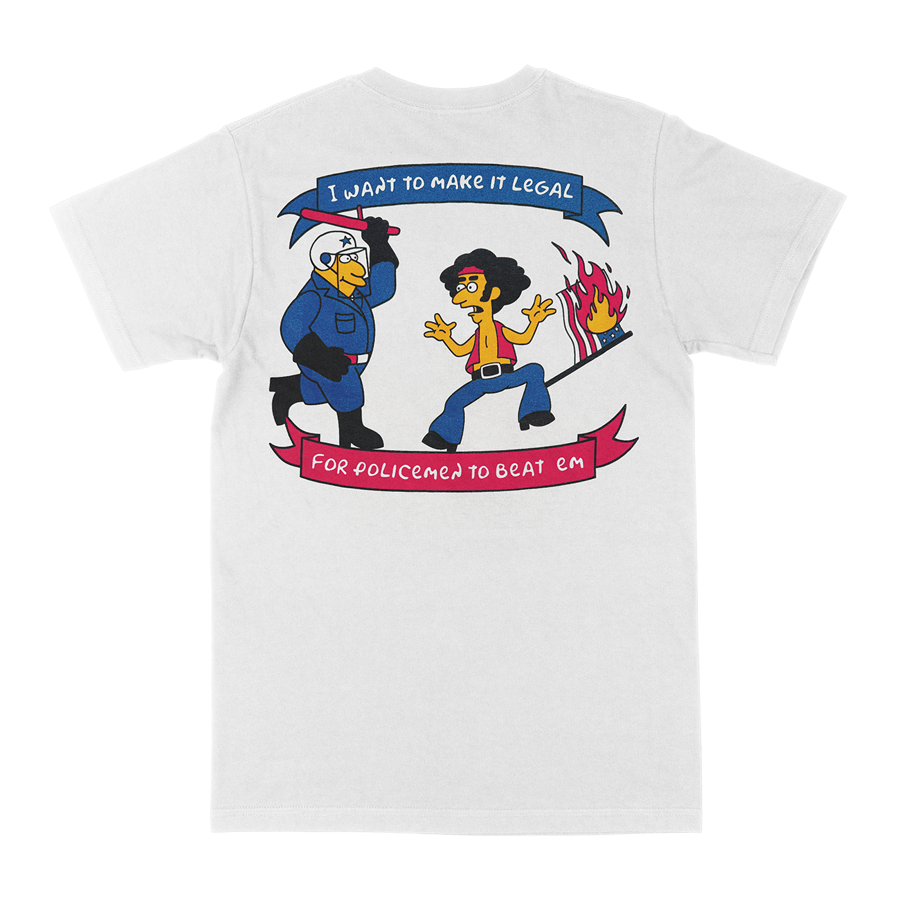 The Suicide File "Springfield Amendment" White T-Shirt