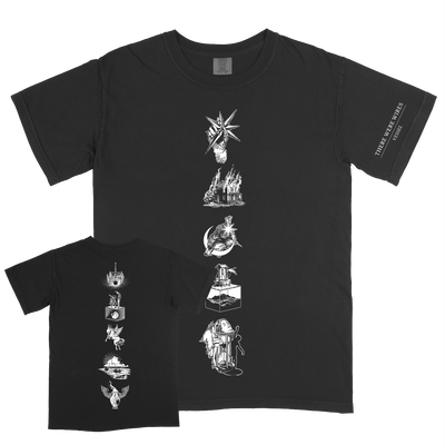 There Were Wires "Icons" Premium Black T-Shirt