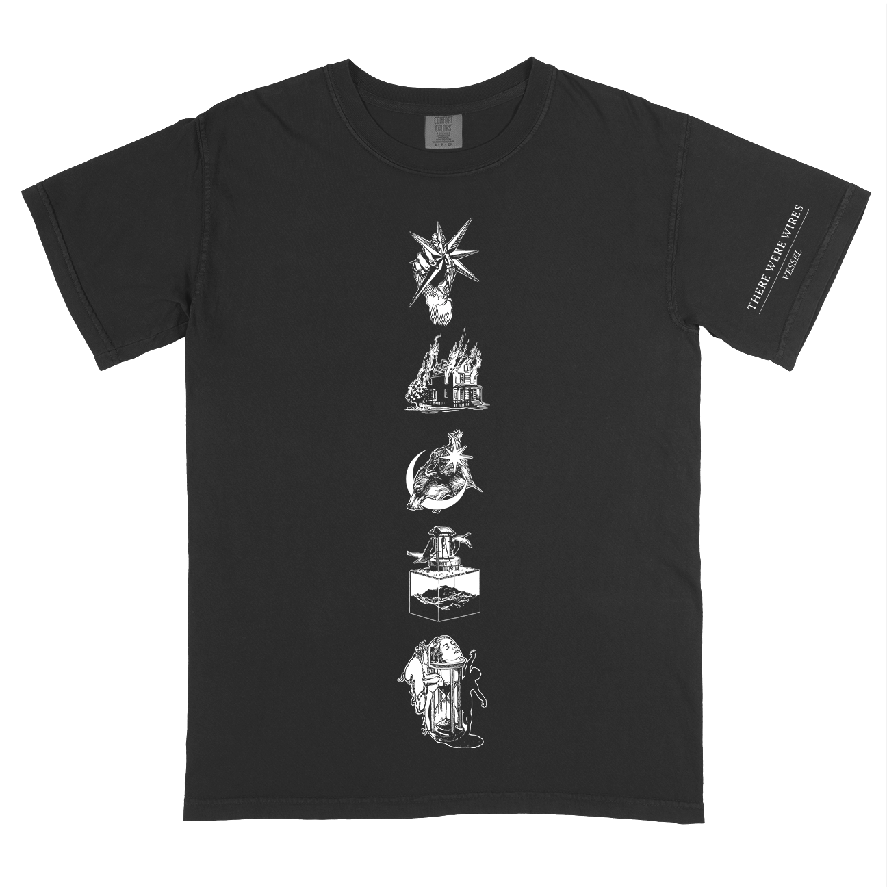 There Were Wires "Icons" Premium Black T-Shirt