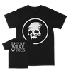 There Were Wires "Circle Skull" Black T-Shirt