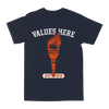 Values Here "Torch" Navy T-Shirt