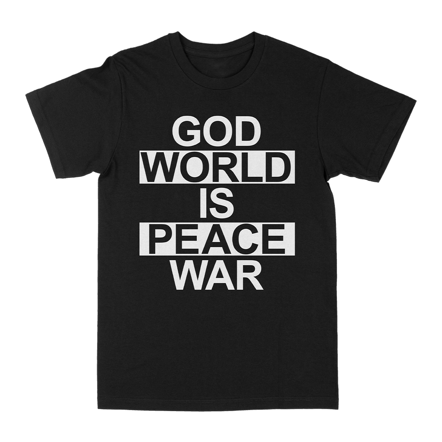 World Peace & God Is War "Duality" Black T-Shirt