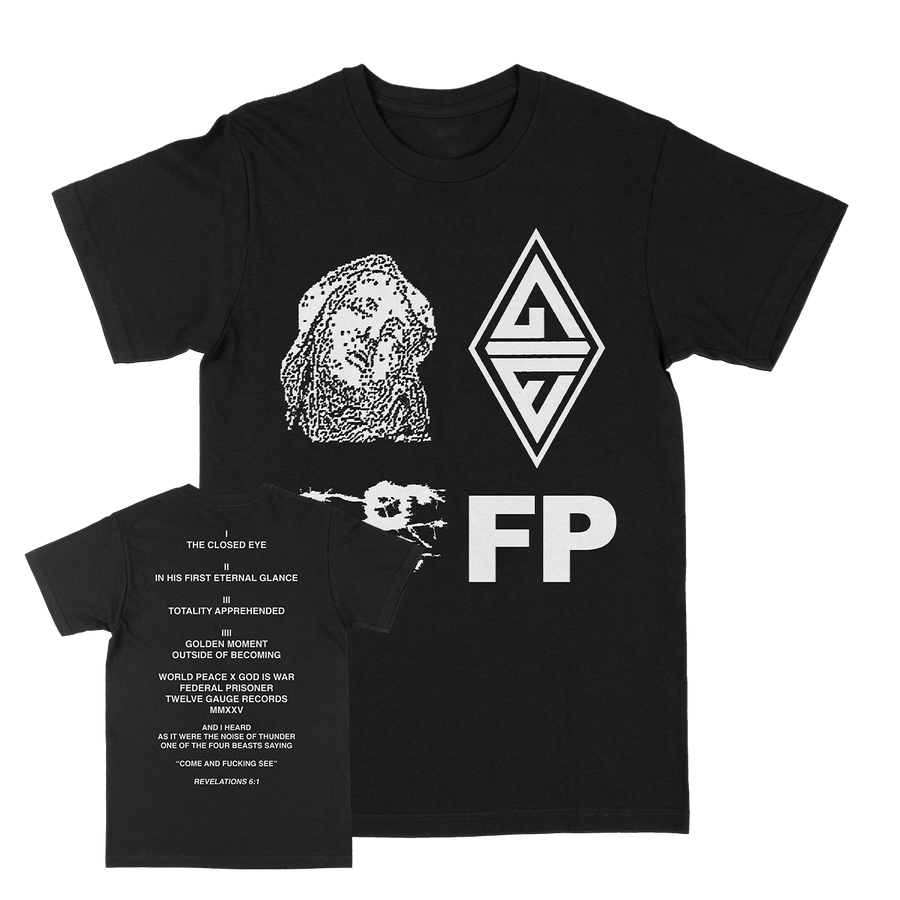 World Peace & God Is War "Four Beasts" Black T-Shirt