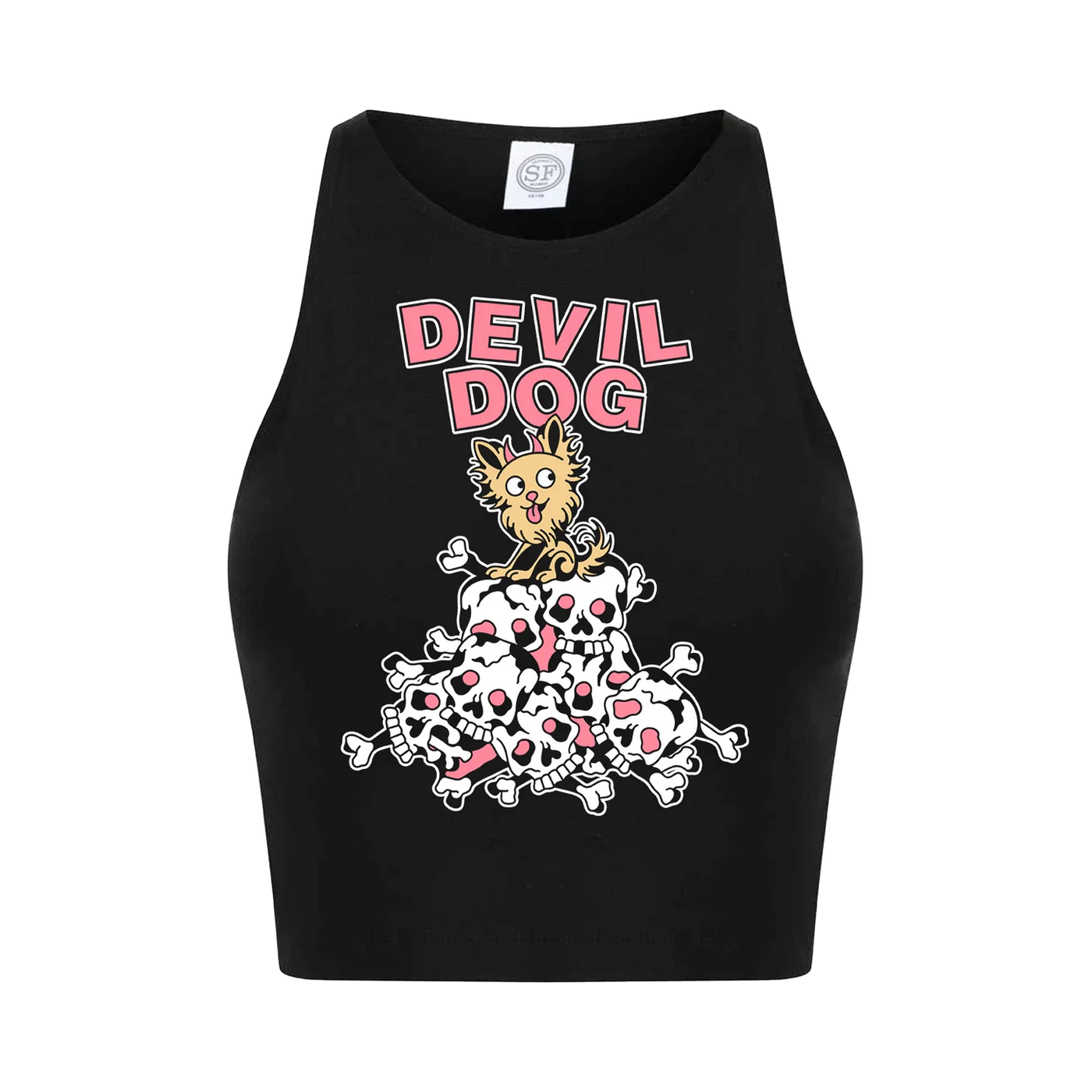 Devil Dog "Bone Yard" Black Women's Tank