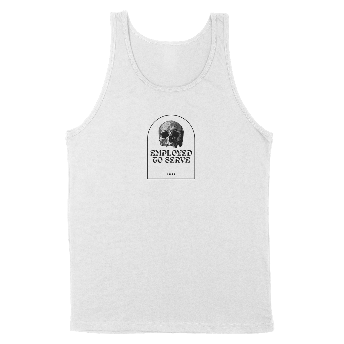 Employed To Serve “Imprisoned” White Tank Top