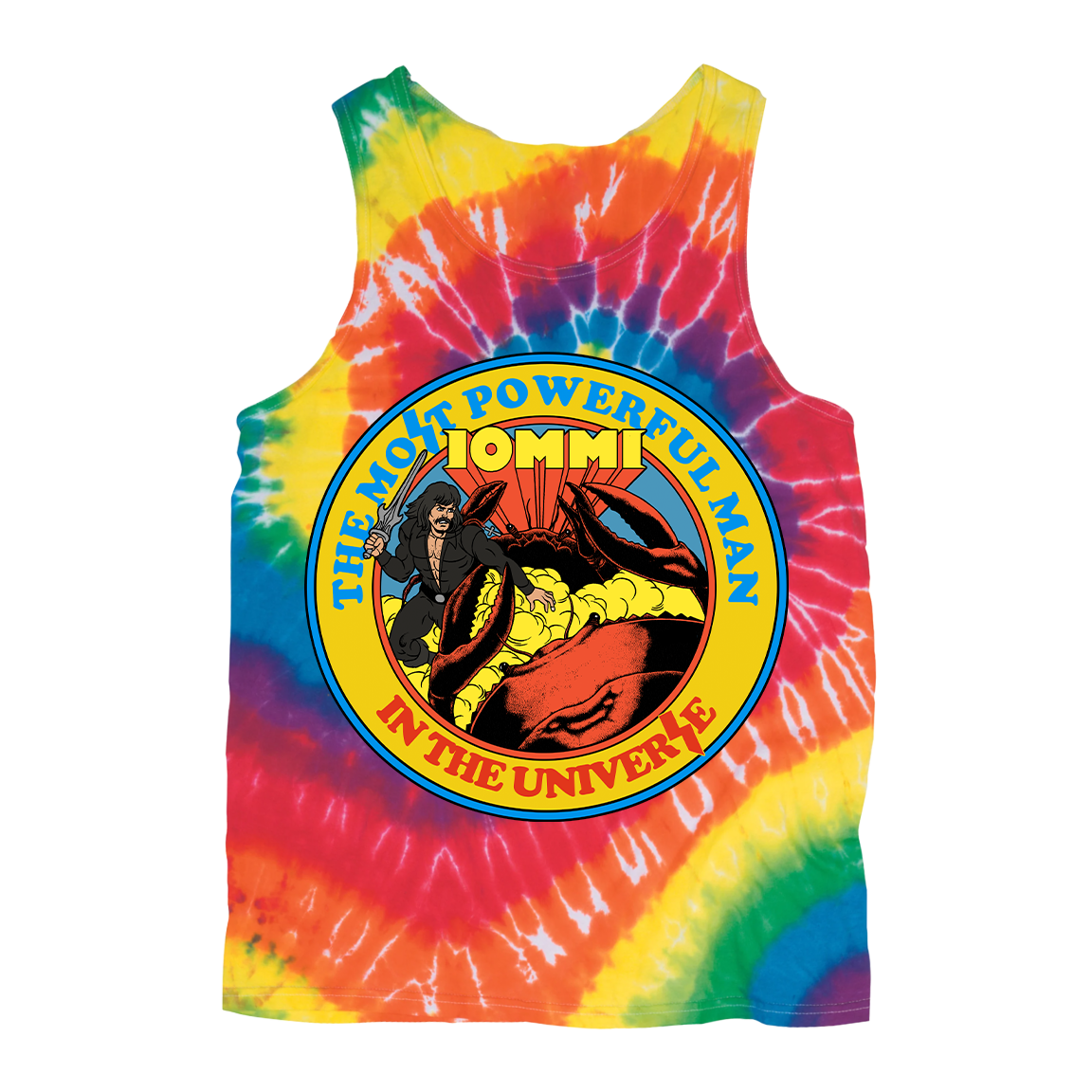 Juan Machado "The Most Powerful Man" Spiral Tie-Dye Tank Top