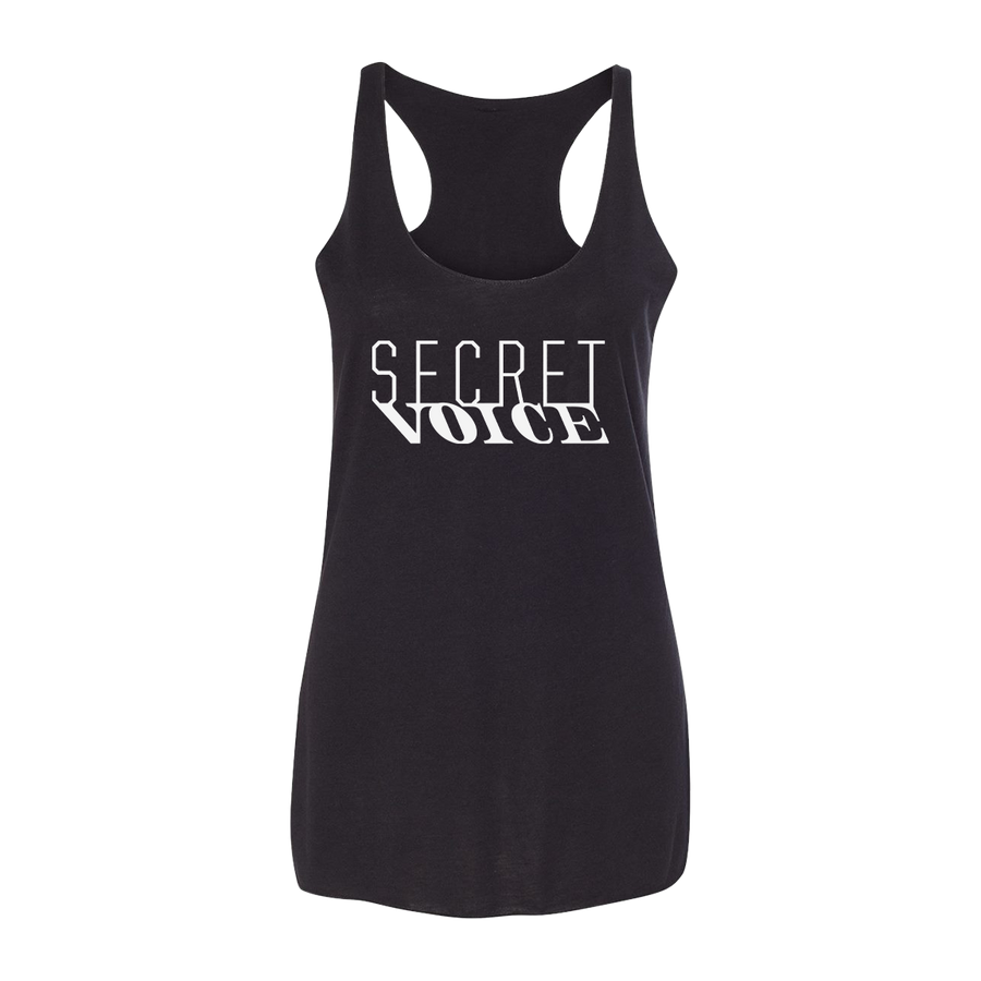 Secret Voice “Logo” Black Racerback Tank Top