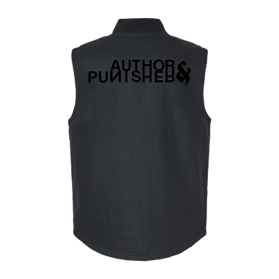 Author & Punisher "Classic Logo" Embroidered Insulated Canvas Vest