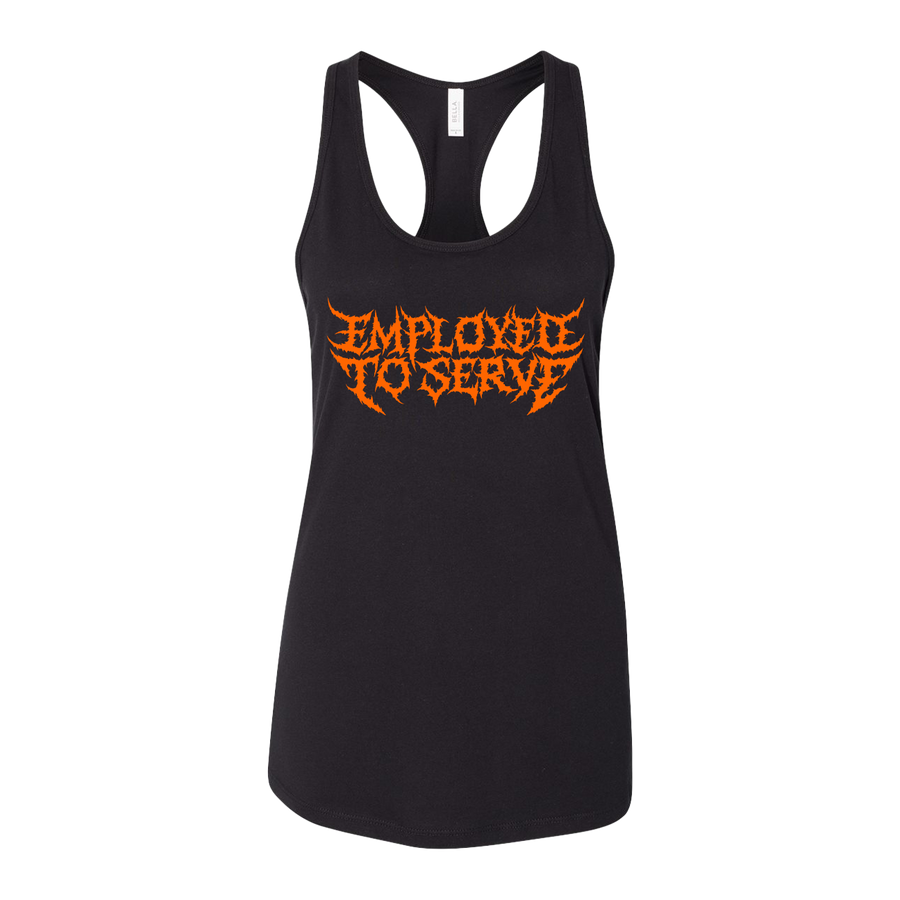 Employed To Serve “Logo” Black Women’s Racerback Tank