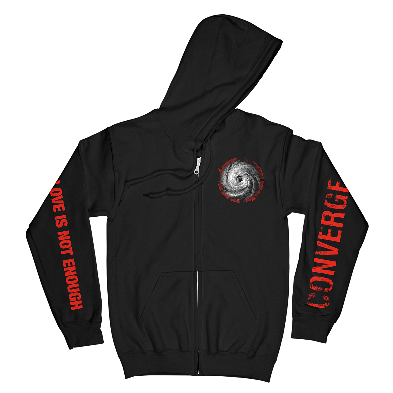 Converge "Eye to Eye" Premium Black Zip Up Sweatshirt