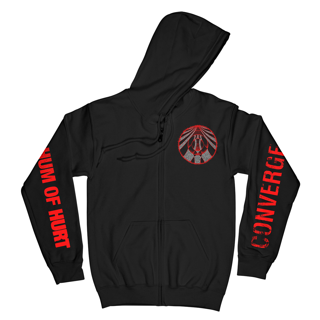 Converge "Hum Of Hurt: Agni I" Black Premium Zip Up Sweatshirt