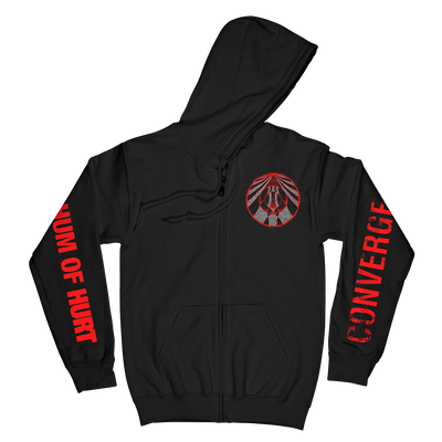 Converge "Hum Of Hurt: Agni I" Black Premium Zip Up Sweatshirt