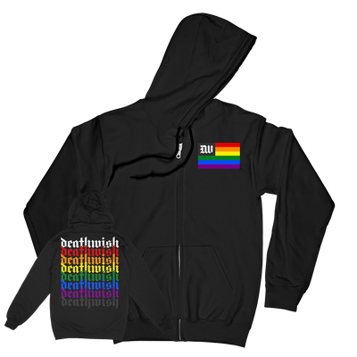 Deathwish "Pride" Black Zip-Up Sweatshirt