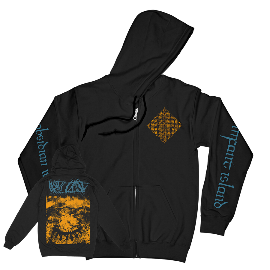 Infant Island "Obsidian Wreath" Black Zip Up Sweatshirt