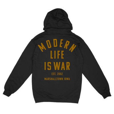 Modern Life Is War "Marshalltown Iowa" Black Zip Up Sweatshirt