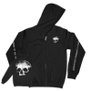 Planes Mistaken For Stars "Skull" Black Zip Up Sweatshirt