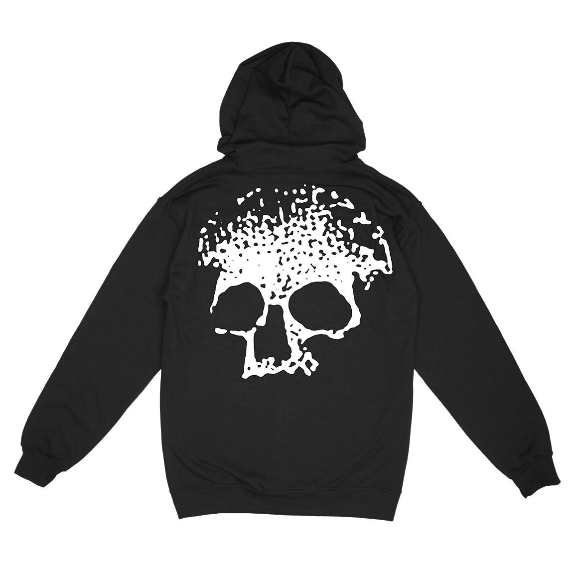 Planes Mistaken For Stars "Skull" Black Zip Up Sweatshirt