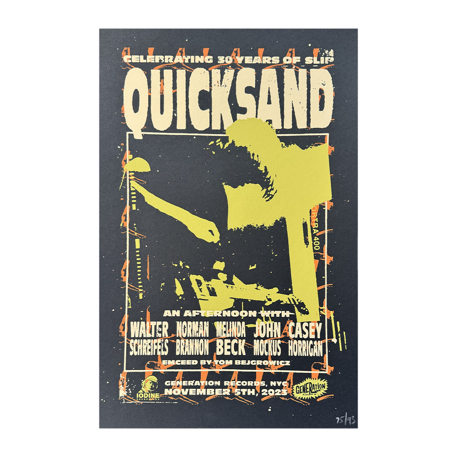 Quicksand “Generation Records” Silkscreened Print
