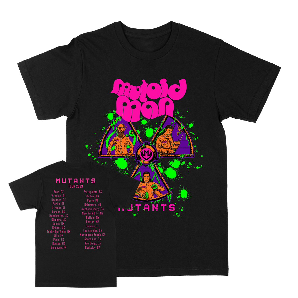 Mutoid Man "Mutants Tour" Black T-Shirt