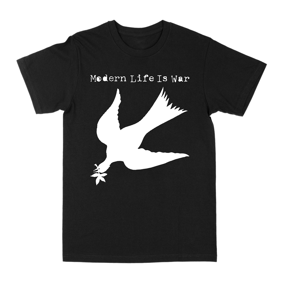 Modern Life Is War "Fallen Dove: White" Black T-Shirt