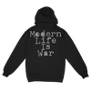 Modern Life Is War "Fallen Dove' Black Premium Zip Up Sweatshirt