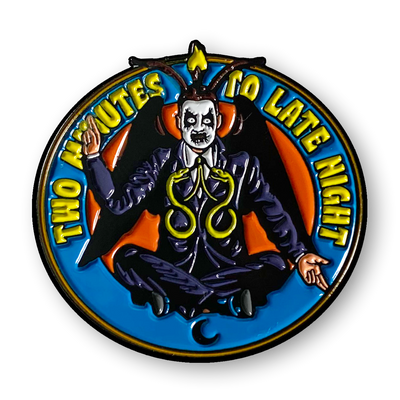 Two Minutes To Late Night "Two Minutes To Hell Night" Enamel Pin