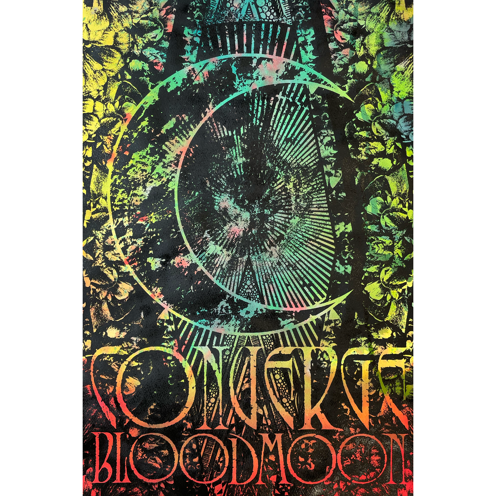 Thomas Hooper x J. Bannon "Converge Bloodmoon" Mixed Media Print