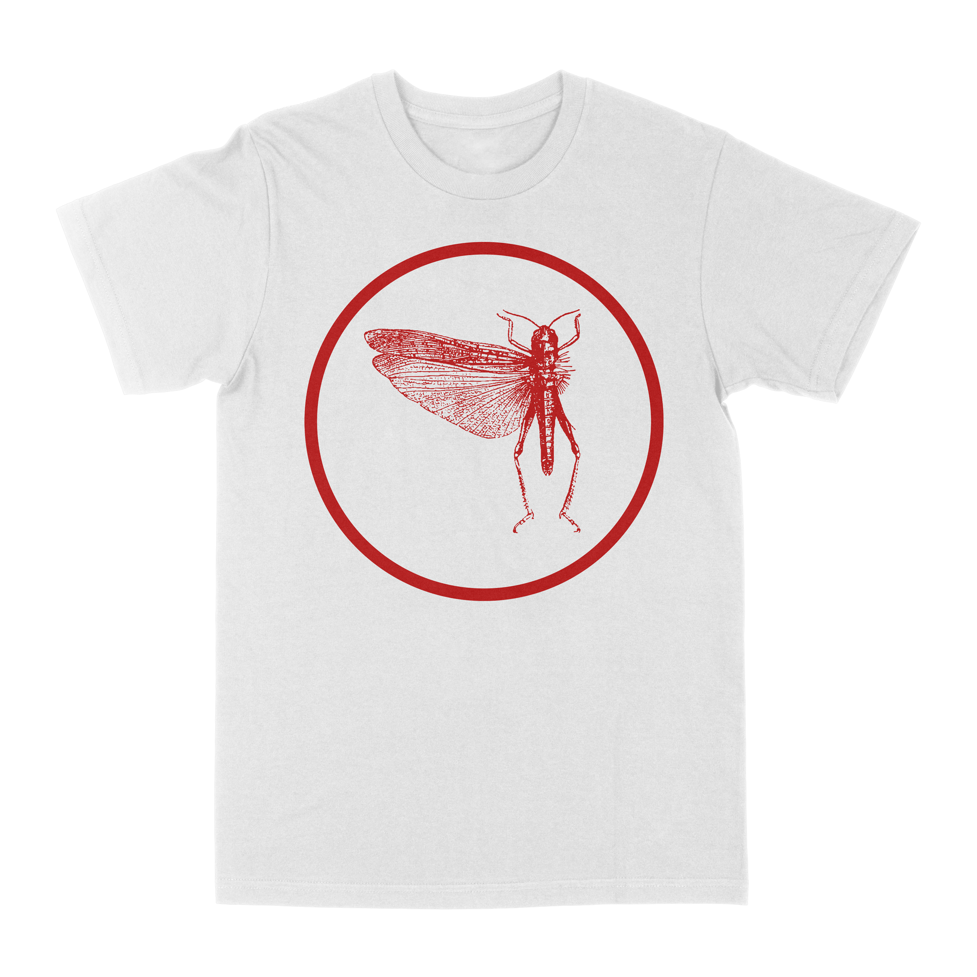 The Locust “Circle Bug” White T-Shirt - Deathwish Inc