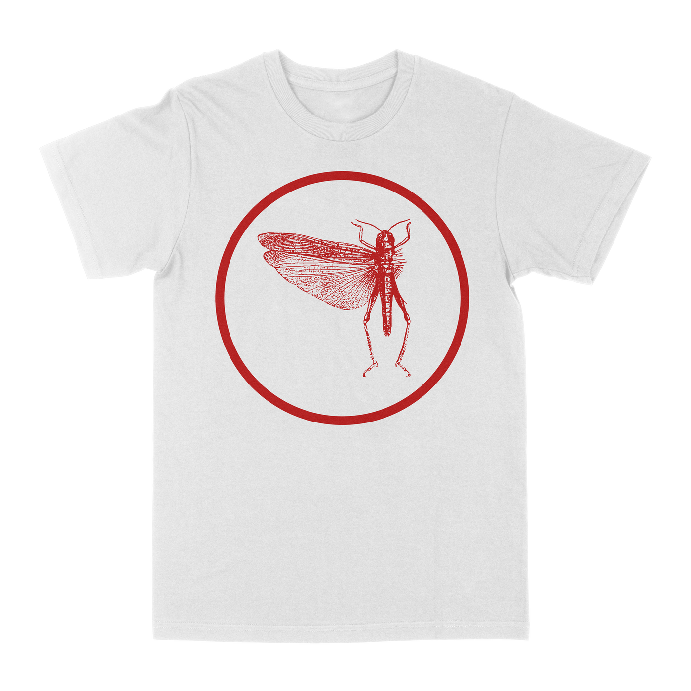 The Locust “Circle Bug” White T-Shirt